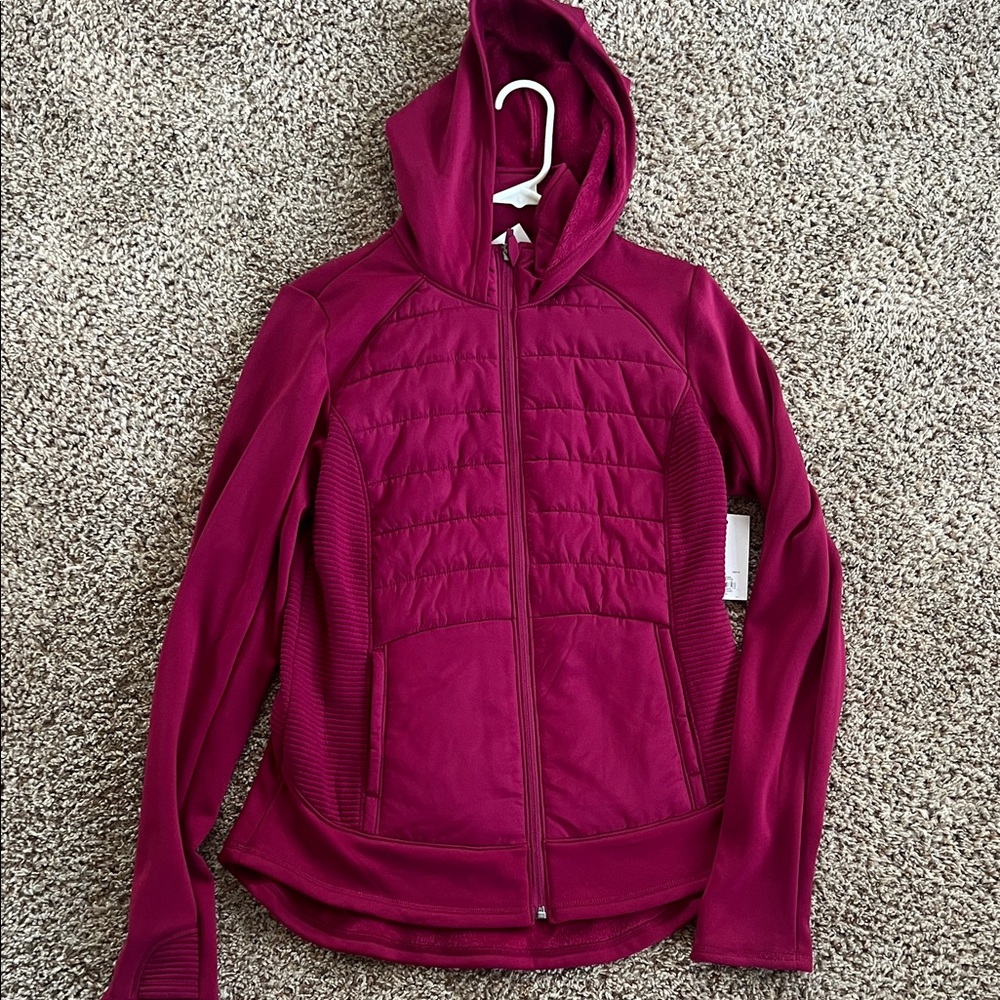 Tek Gear Women's Mixed Media Jacket in Sangria